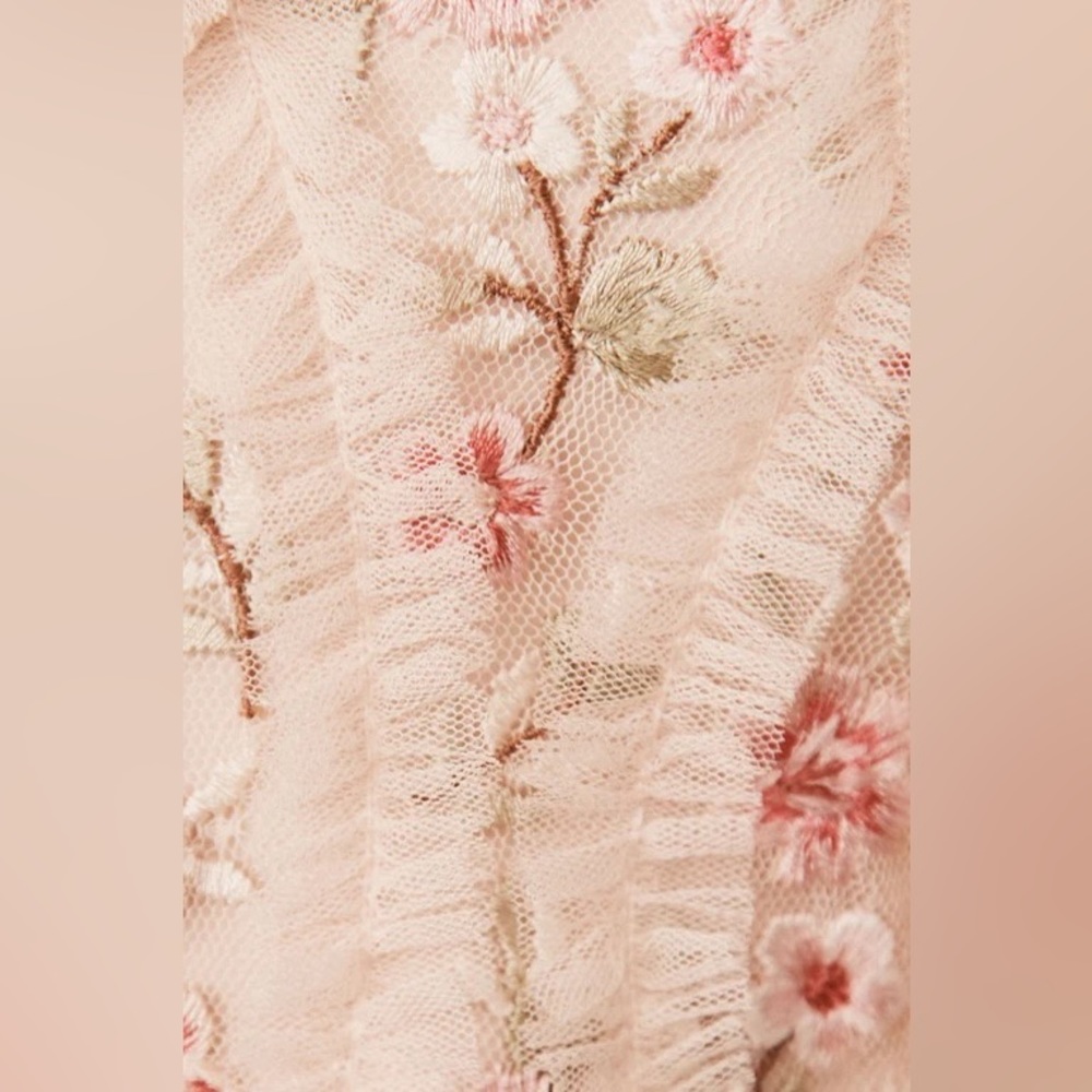 (NWT) NEEDLE & THREAD - BHLDN Florentina Ruffle Ankle Dress - Picture 8 of 8